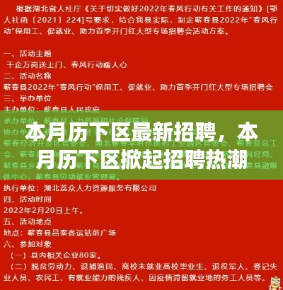 歷下區(qū)掀起招聘熱潮，背景、事件與影響分析