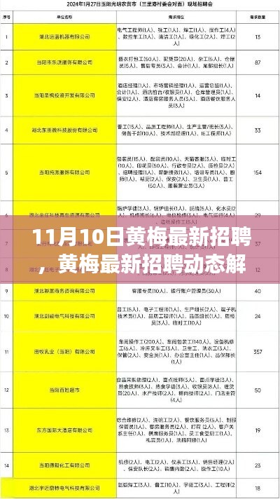 黃梅最新招聘動(dòng)態(tài)解析，聚焦職場熱點(diǎn)，把握未來趨勢，引領(lǐng)行業(yè)風(fēng)向標(biāo)