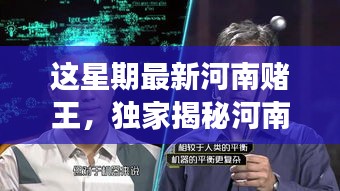 獨家揭秘，河南賭王最新高科技神器，革新功能引領極致體驗，科技重塑賭壇風云！