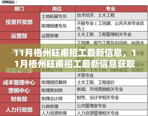 11月梧州旺甫招工最新信息及應(yīng)聘全攻略，初學(xué)者與進(jìn)階用戶必看