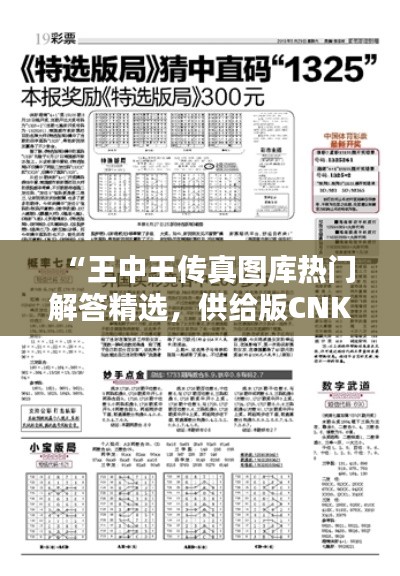 “王中王傳真圖庫熱門解答精選，供給版CNK575.39”