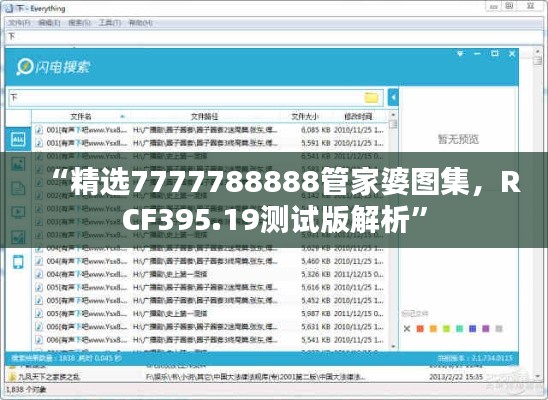 “精選7777788888管家婆圖集，RCF395.19測試版解析”