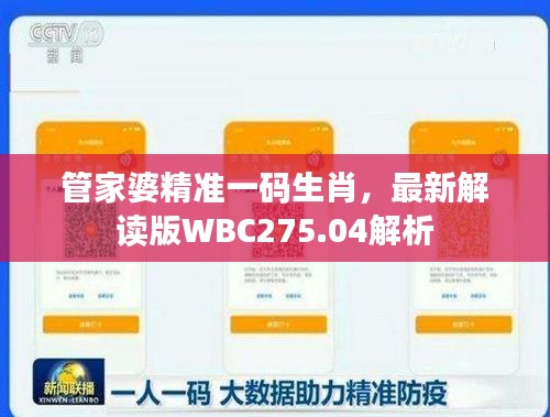 管家婆精準(zhǔn)一碼生肖，最新解讀版WBC275.04解析