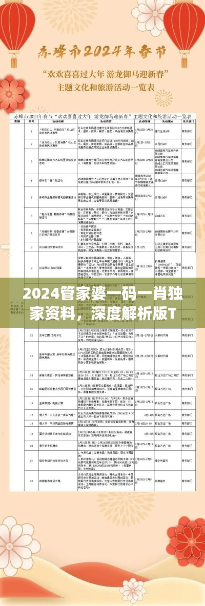 2024管家婆一碼一肖獨(dú)家資料，深度解析版TAN306.24