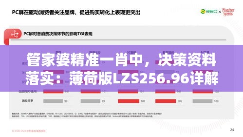 管家婆精準(zhǔn)一肖中，決策資料落實(shí)：薄荷版LZS256.96詳解