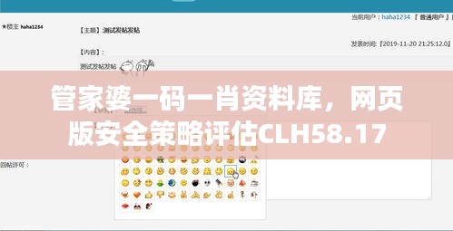管家婆一碼一肖資料庫，網(wǎng)頁版安全策略評估CLH58.17