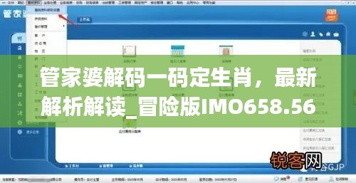 管家婆解碼一碼定生肖，最新解析解讀_冒險版IMO658.56