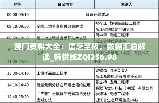澳門資料大全：匱乏至極，數(shù)據(jù)匯總解讀_特供版ZQI256.98