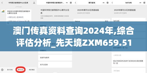 澳門傳真資料查詢2024年,綜合評(píng)估分析_先天境ZXM659.51