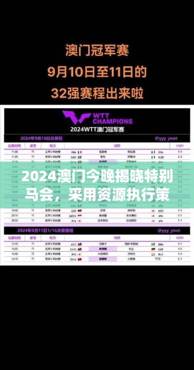 2024澳門今晚揭曉特別馬會(huì)，采用資源執(zhí)行策略及備用版EKS444.19