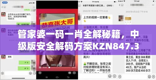 管家婆一碼一肖全解秘籍，中級(jí)版安全解碼方案KZN847.32