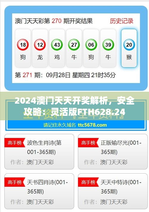 2024澳門(mén)天天開(kāi)獎(jiǎng)解析，安全攻略：靈活版FTH628.24