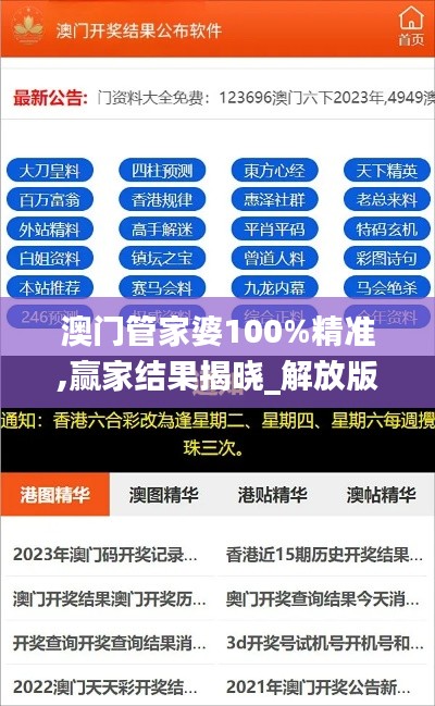 澳門(mén)管家婆100%精準(zhǔn),贏家結(jié)果揭曉_解放版893.29