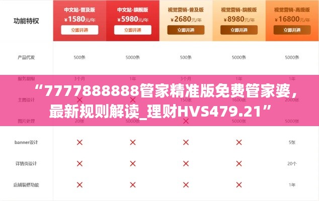 “7777888888管家精準(zhǔn)版免費(fèi)管家婆，最新規(guī)則解讀_理財(cái)HVS479.21”