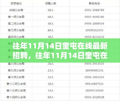 『往年11月14日奎屯在線最新招聘全解析，求職者指南』
