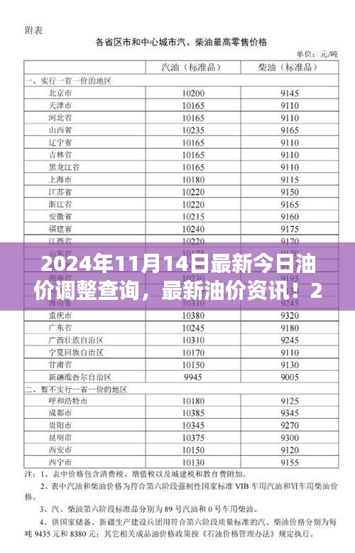 2024年11月14日油價調(diào)整最新資訊，油價調(diào)整查詢與解析