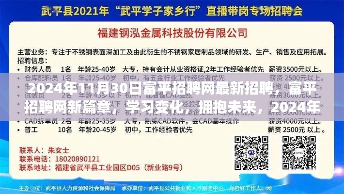 富平招聘網(wǎng)新篇章啟航，最新招聘信息與未來(lái)學(xué)習(xí)變化