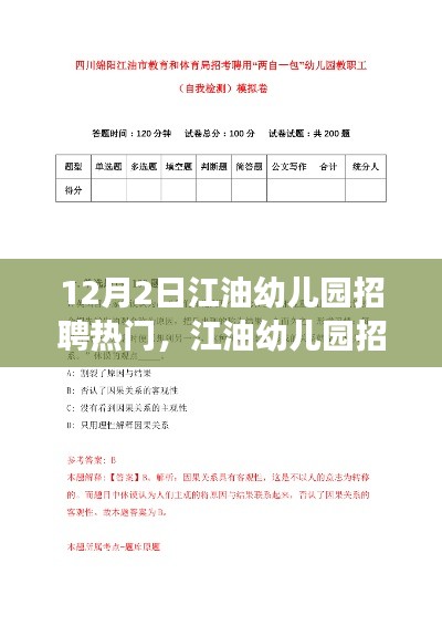 江油幼兒園招聘熱門現(xiàn)象探析，多元觀點(diǎn)下的探討
