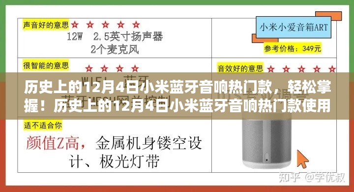 歷史上的12月4日小米藍牙音響熱門款，輕松掌握與使用指南