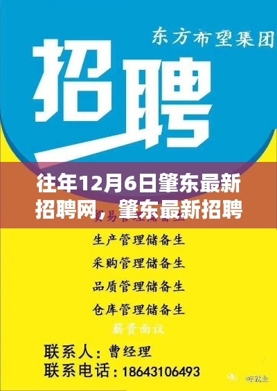 歷年12月6日肇東招聘熱點一網(wǎng)打盡，最新招聘信息匯總