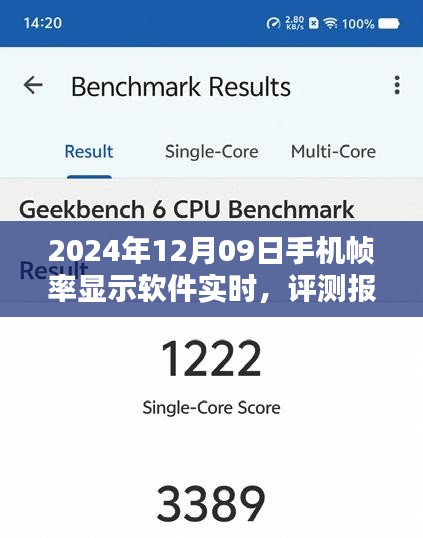 2024年手機幀率顯示軟件實時體驗評測報告