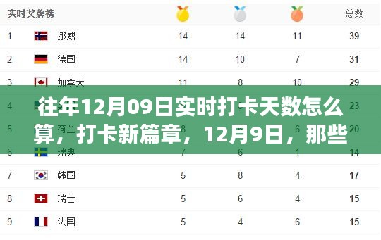 實(shí)時打卡新篇章，打卡天數(shù)計(jì)算與溫馨故事回顧，聚焦12月9日