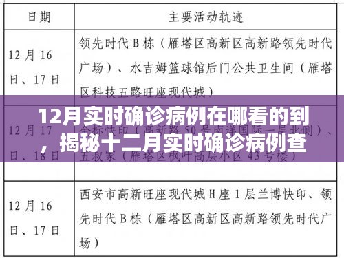 揭秘十二月實(shí)時(shí)確診病例查詢途徑，輕松掌握疫情動(dòng)態(tài)科普知識