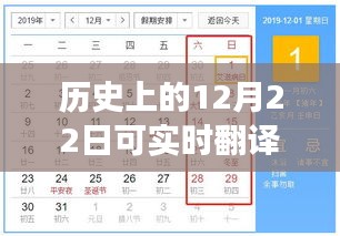 實(shí)時(shí)翻譯輸入法的誕生與成長(zhǎng)，歷史上的12月22日見證里程碑事件