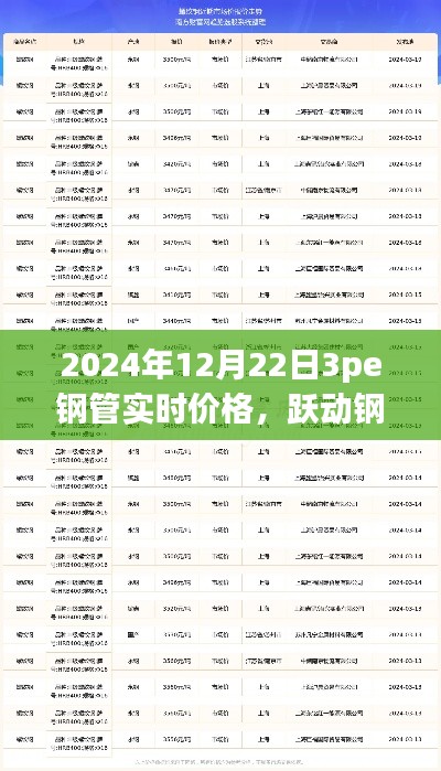 躍動(dòng)鋼管市場(chǎng)，揭秘2024年12月22日3PE鋼管實(shí)時(shí)價(jià)格——洞悉變化，鑄就自信與成就之路。