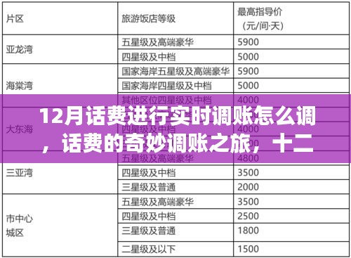 十二月話費實時調(diào)賬指南，奇妙之旅與溫情時刻