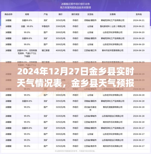 金鄉(xiāng)縣天氣預(yù)報(bào)，聚焦實(shí)時(shí)天氣情況表（XXXX年最新更新）
