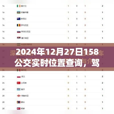 駕馭變化，掌握未來，公交實(shí)時位置查詢背后的勵志故事（以2024年12月27日為例）
