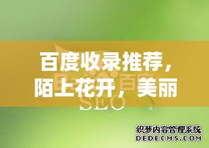 百度收錄推薦，陌上花開，美麗邂逅盡在百度之中