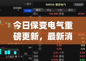 今日保變電氣重磅更新，最新消息一覽