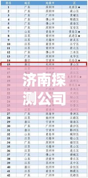 濟(jì)南探測(cè)公司排名揭秘，專(zhuān)業(yè)權(quán)威的探測(cè)公司榜單出爐！