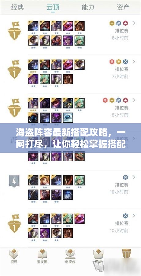 海盜陣容最新搭配攻略，一網(wǎng)打盡，讓你輕松掌握搭配技巧！
