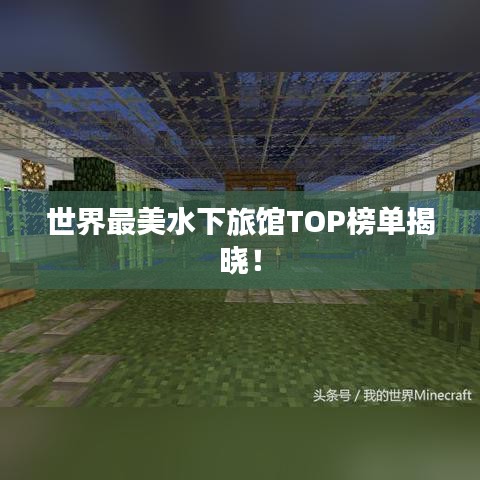 世界最美水下旅館TOP榜單揭曉！