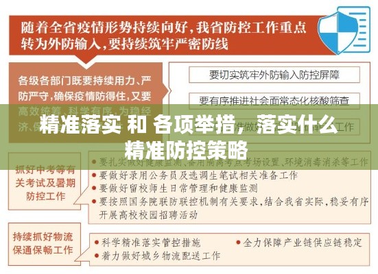 精準(zhǔn)落實(shí) 和 各項(xiàng)舉措，落實(shí)什么精準(zhǔn)防控策略 