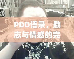 PDD語錄，勵志與情感的完美交融之道