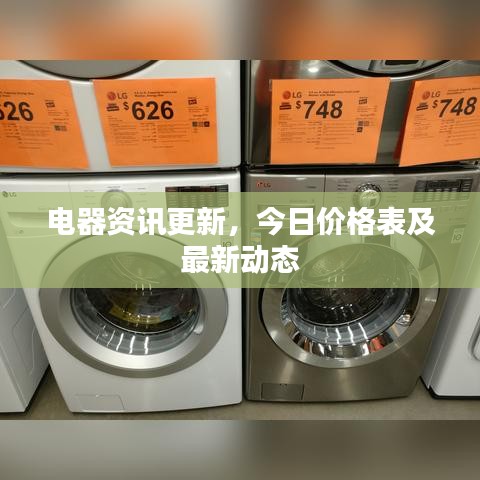 電器資訊更新，今日價(jià)格表及最新動(dòng)態(tài)