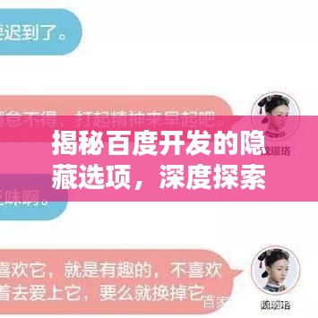 揭秘百度開發(fā)的隱藏選項(xiàng)，深度探索百度開發(fā)的神秘面紗