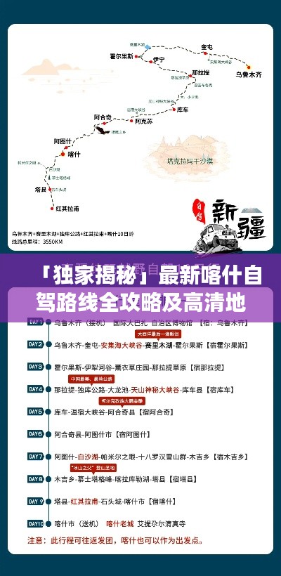 「獨家揭秘」最新喀什自駕路線全攻略及高清地圖，暢游無憂！