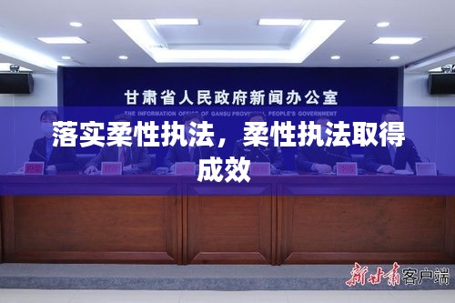 落實柔性執(zhí)法，柔性執(zhí)法取得成效 