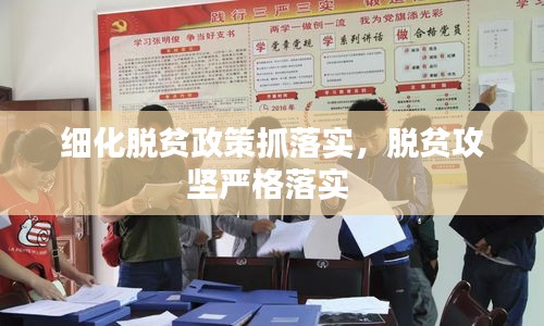 細(xì)化脫貧政策抓落實，脫貧攻堅嚴(yán)格落實 