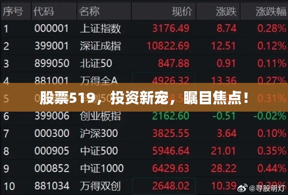 股票519，投資新寵，矚目焦點(diǎn)！