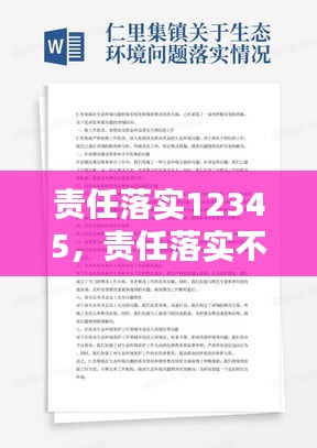 責任落實12345，責任落實不到位的原因分析 