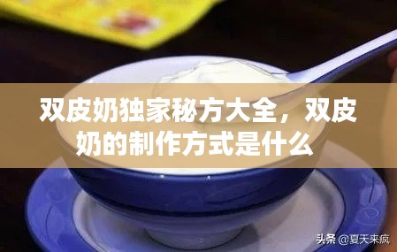 雙皮奶獨家秘方大全，雙皮奶的制作方式是什么 