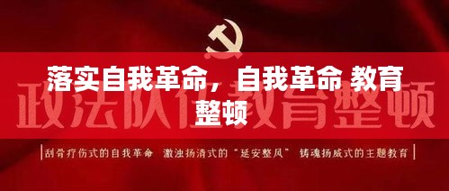 落實(shí)自我革命，自我革命 教育整頓 