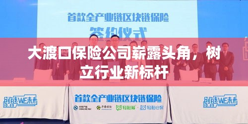 大渡口保險(xiǎn)公司嶄露頭角，樹(shù)立行業(yè)新標(biāo)桿