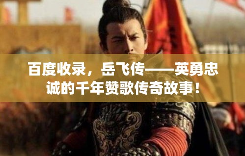 百度收錄，岳飛傳——英勇忠誠的千年贊歌傳奇故事！